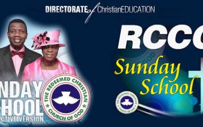 RCCG SUNDAY SCHOOL TEACHER’S MANUAL 11 NOVEMBER 2018 LESSON 11