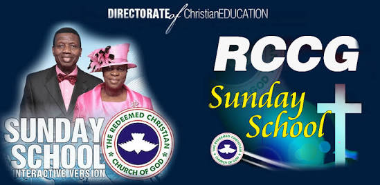 RCCG SUNDAY SCHOOL TEACHER’S MANUAL 11 NOVEMBER 2018 LESSON 11